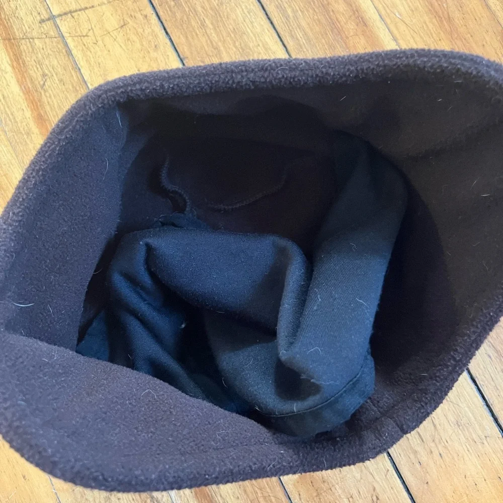 Carhartt 2-in-1 Fleece Headwear Beanie Ear Flaps Face Mask Brown Adult One Size